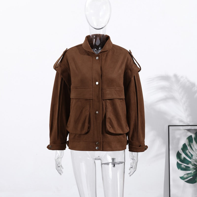 Women's oversized velor jacket NOVAE