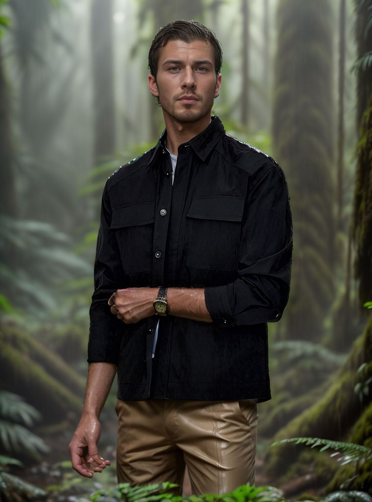 Men's casual summer jacket with wind protection NOVAE