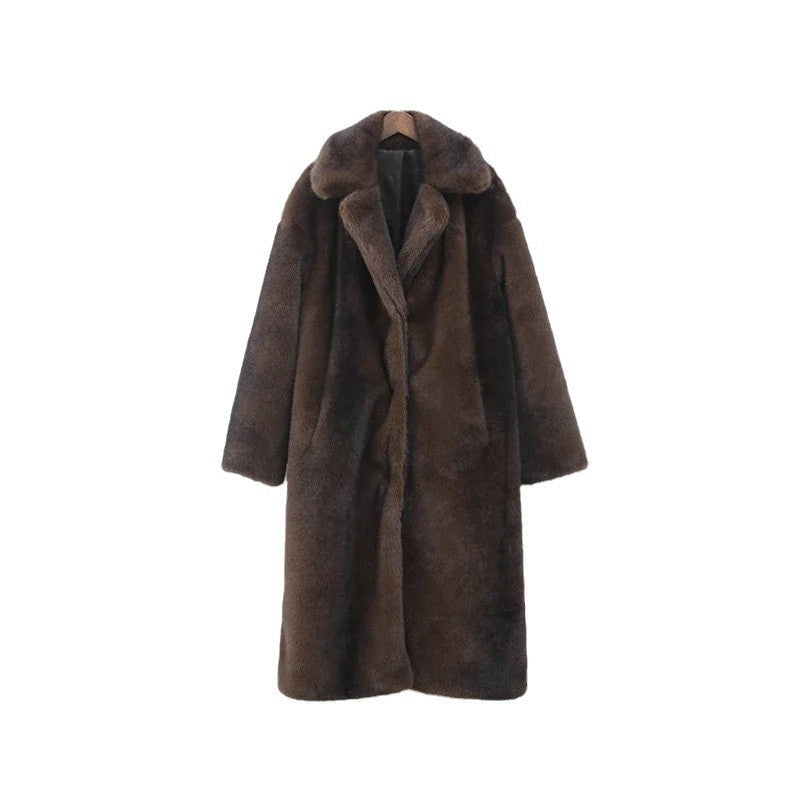 Women's Elegant Faux Fur Coat with Soft Lining NOVAE