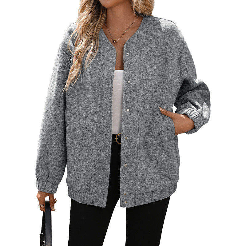 Women's oversized wool mix jacket NOVAE