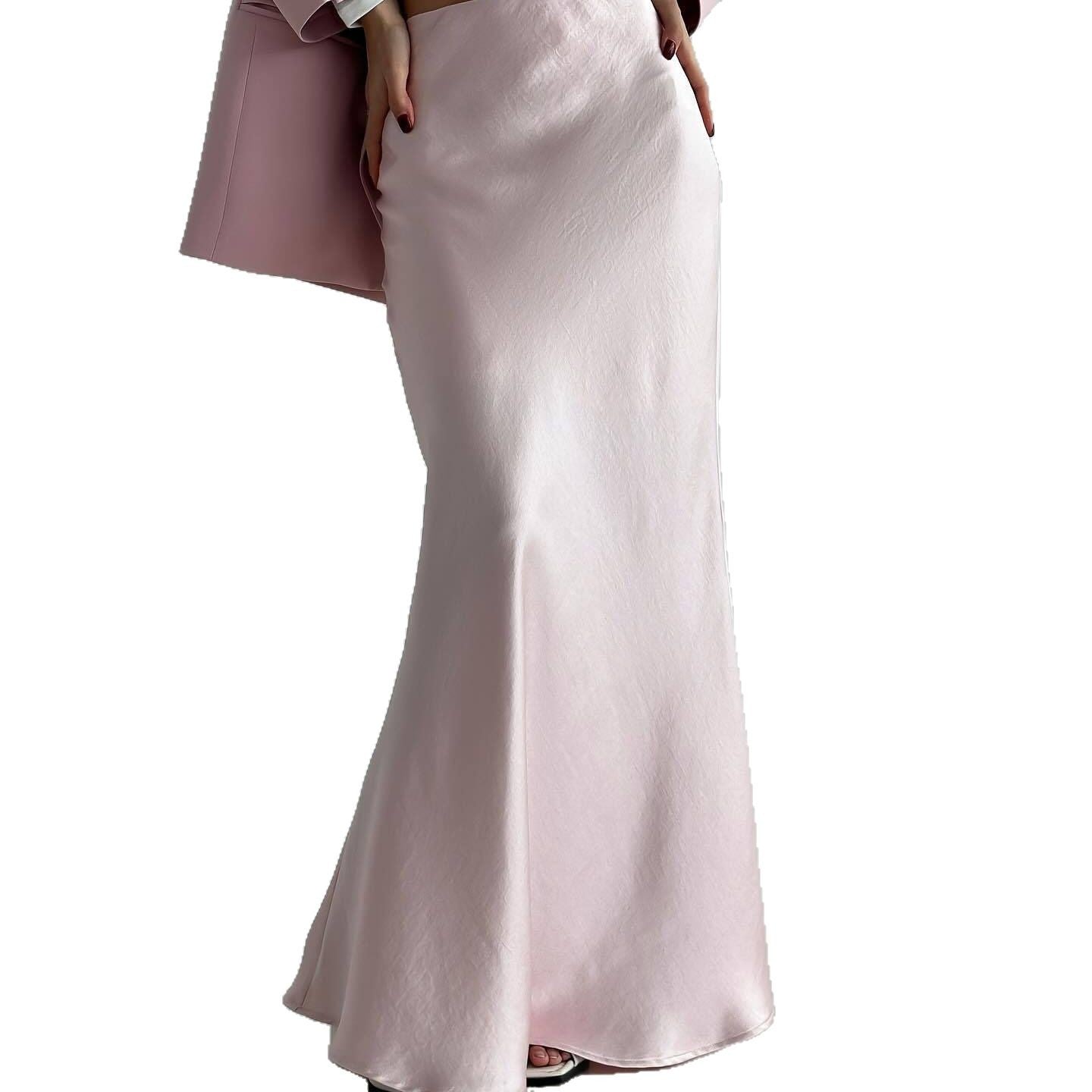 Women's elegant maxi skirt in a silk blend with a figure-flattering cut NOVAE