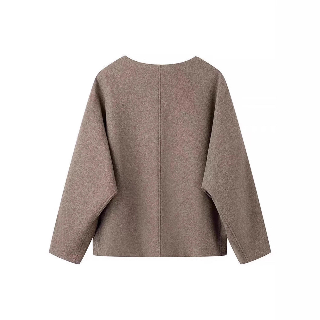 Women's modern oversized jacket with elegant button closure NOVAE