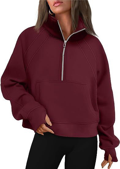 Women's Oversized Sweatshirt with High Collar NOVAE
