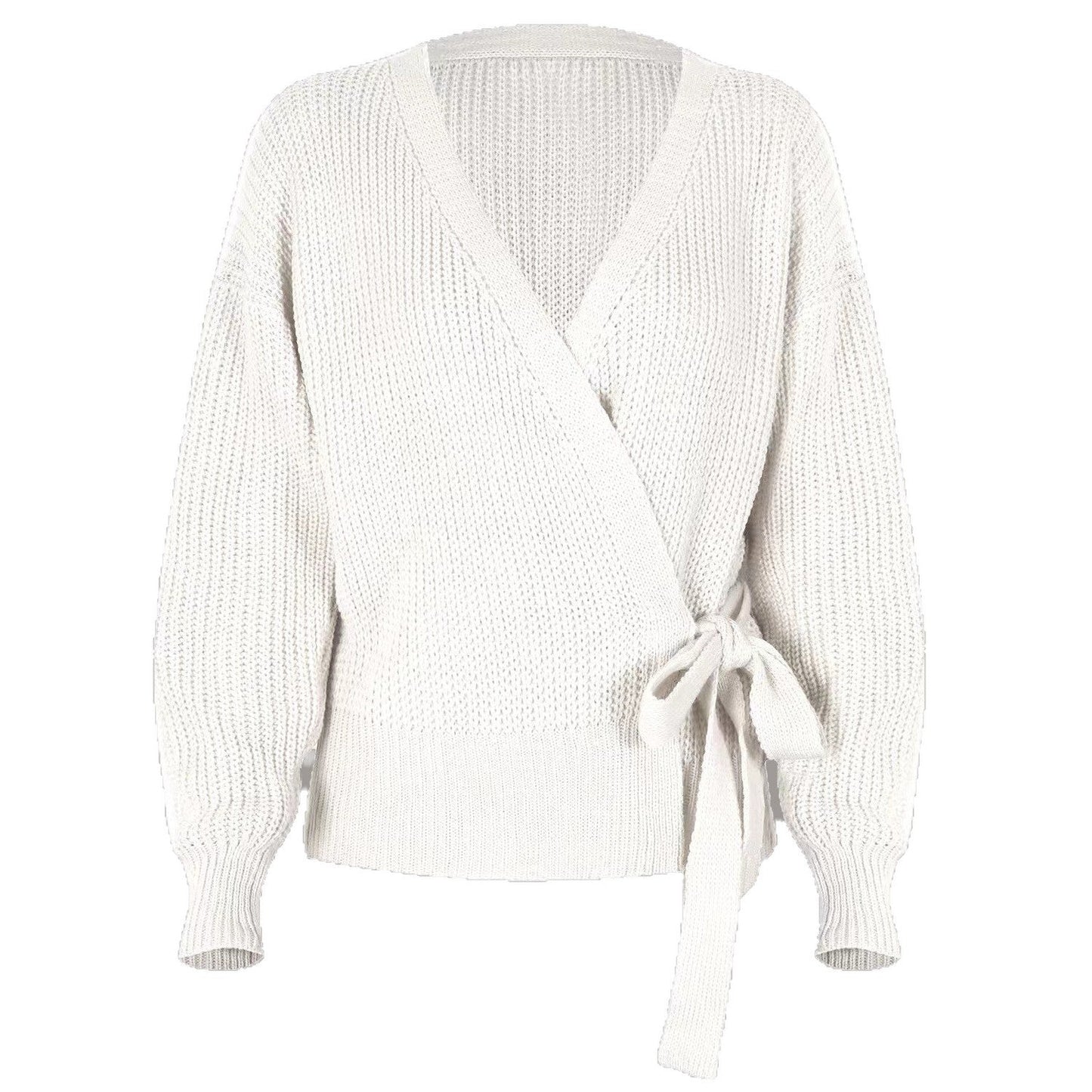 Women's Cool Wrap Cardigan with Modern Ruffle Details NOVAE