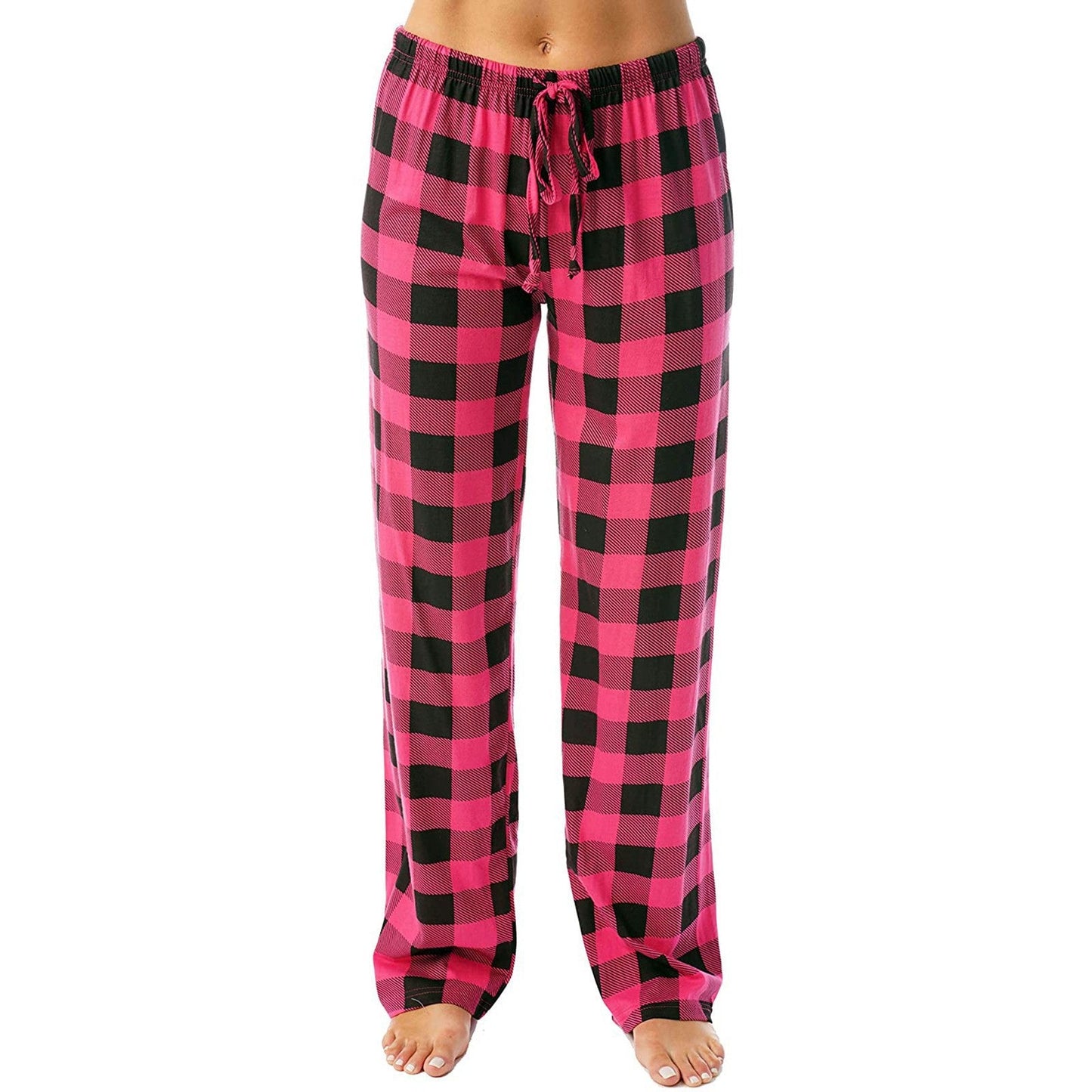 Women's leisure trousers in a checked cut NOVAE