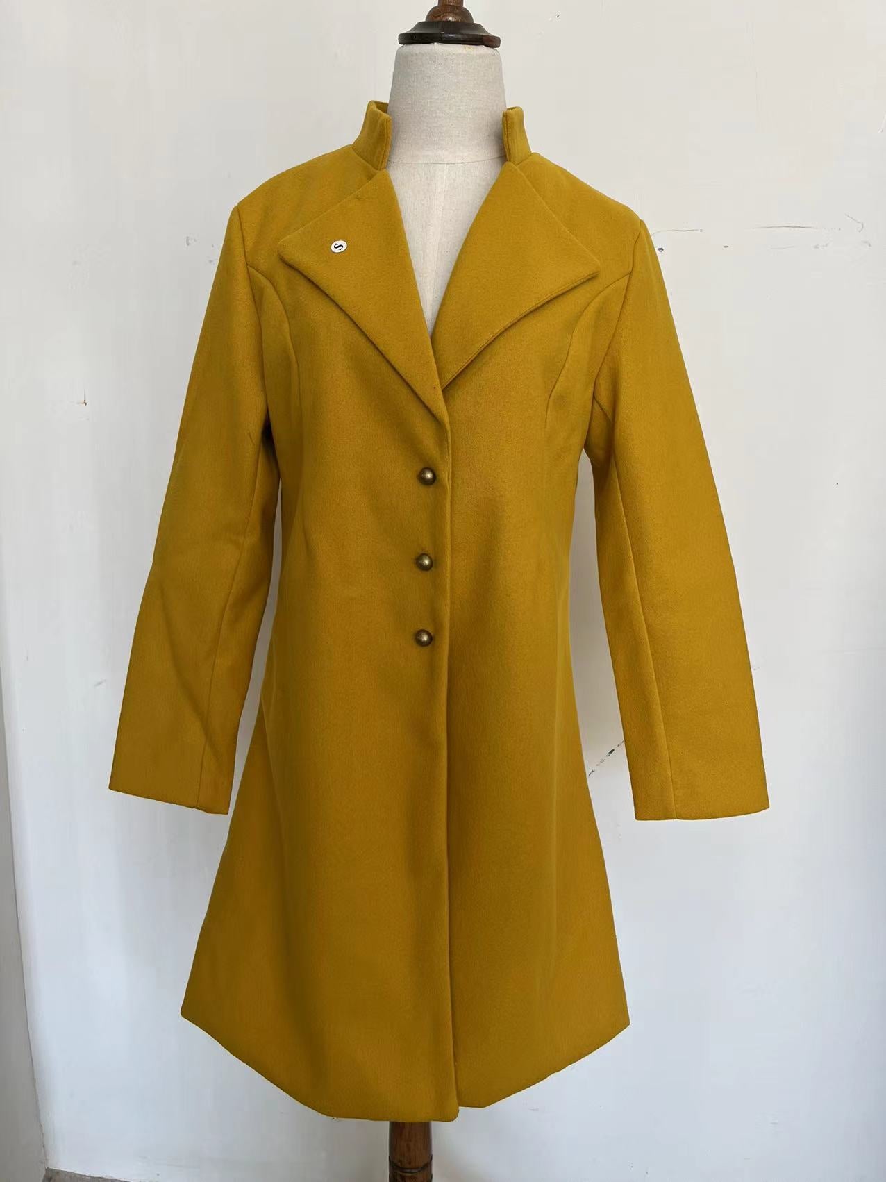 Women's elegant asymmetrical transitional coat NOVAE