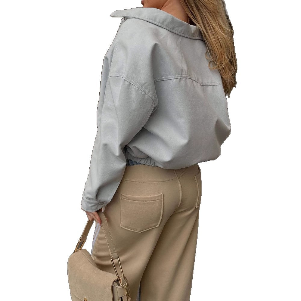 Women's casual high-waisted trousers with striped design NOVAE