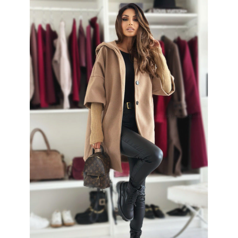 Women's oversized coat with stylish pockets and warm lining NOVAE