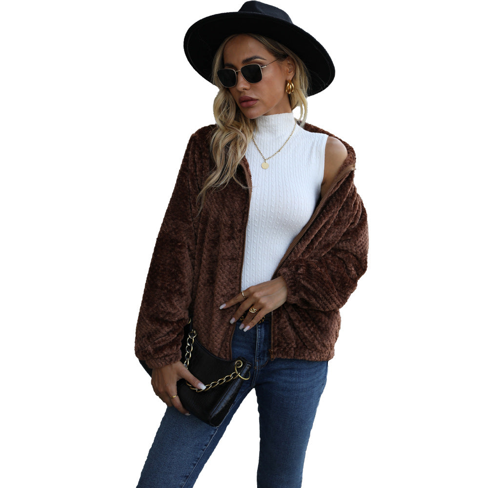 Women's cozy fleece jacket NOVAE