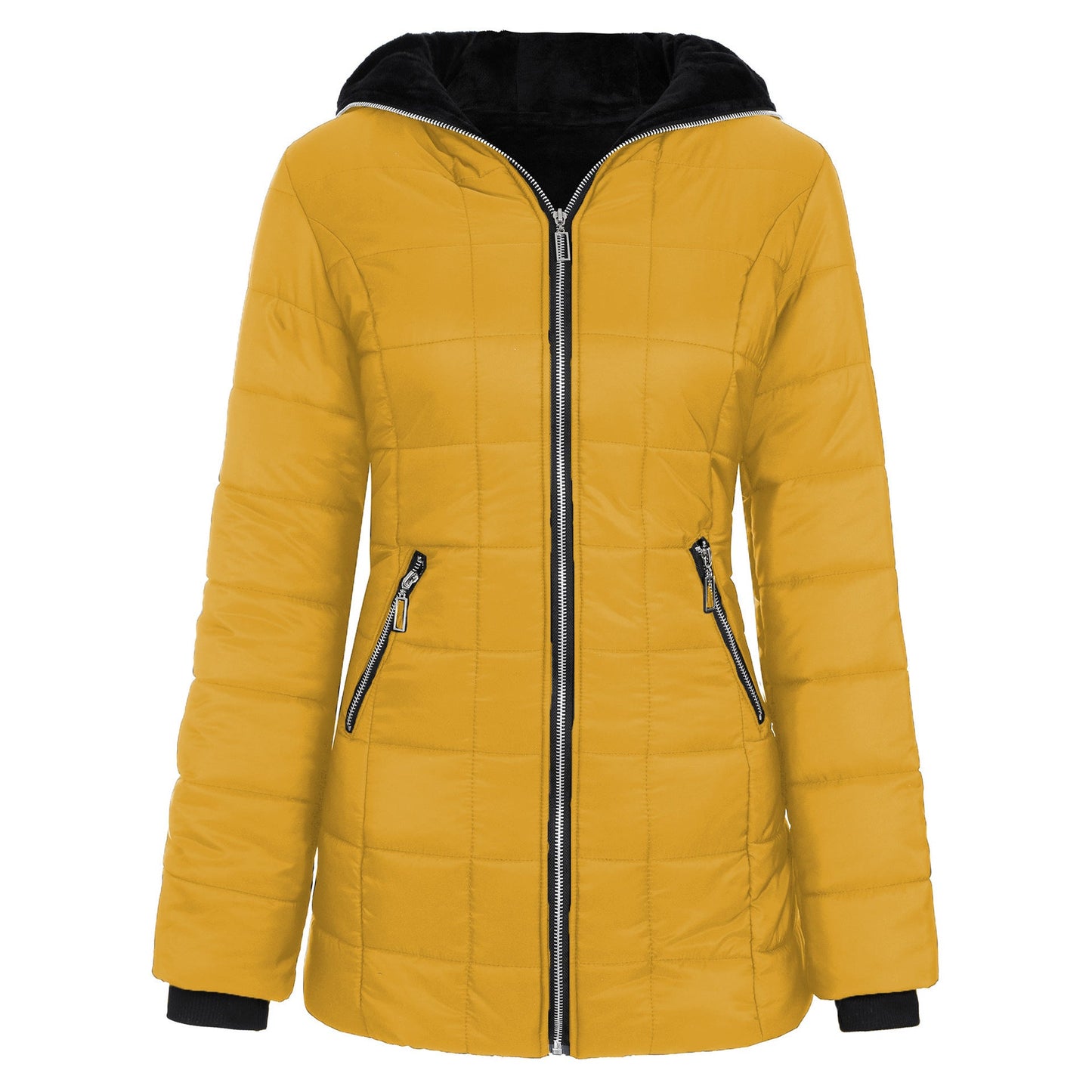 Women's sporty functional jacket with hood and insulating lining NOVAE