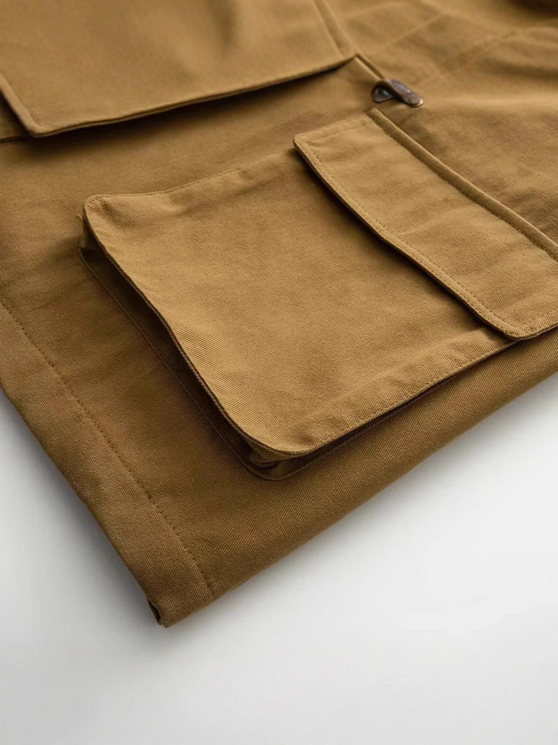 Women's oversized trench jacket with classic stand-up collar and practical pockets NOVAE