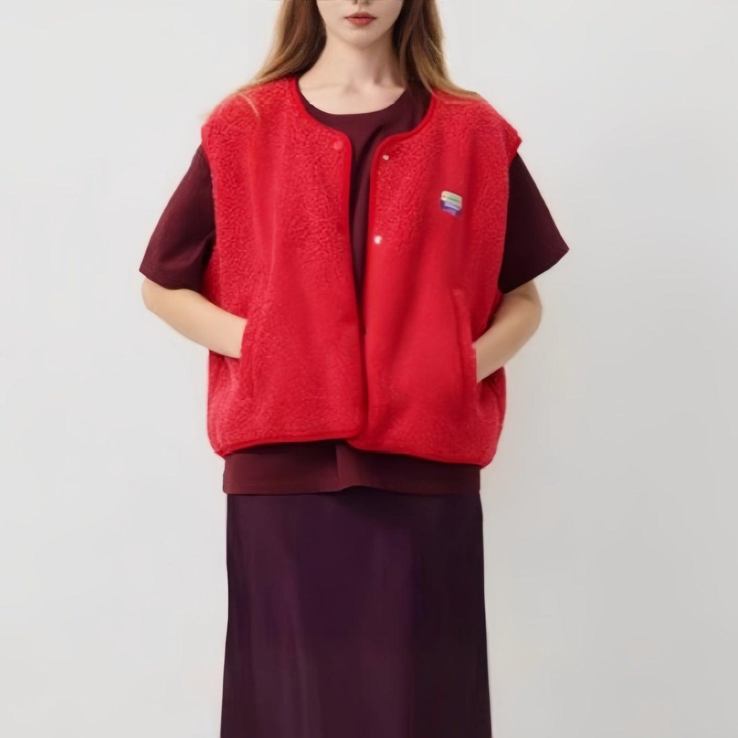 Women's lined vest with side pockets NOVAE