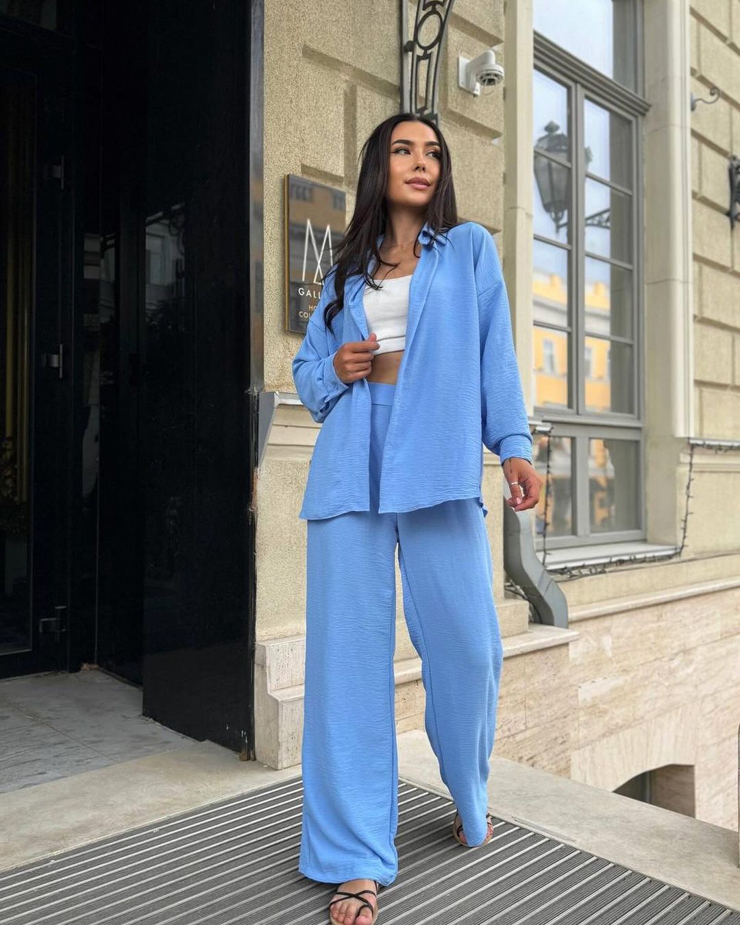 Women's casual two-piece set made of breathable material NOVAE