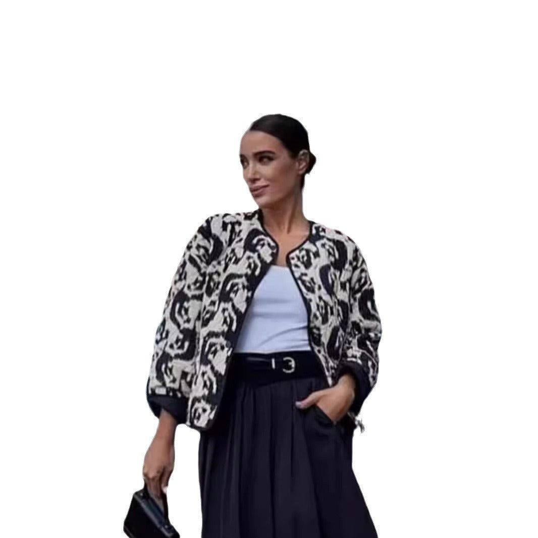 Women's checked overshirt with contrasting details and a relaxed fit NOVAE