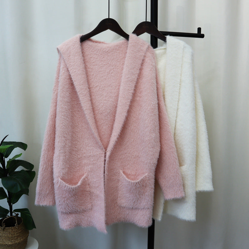 Women's Cozy Cardigan with Long Sleeves and Practical Pockets NOVAE