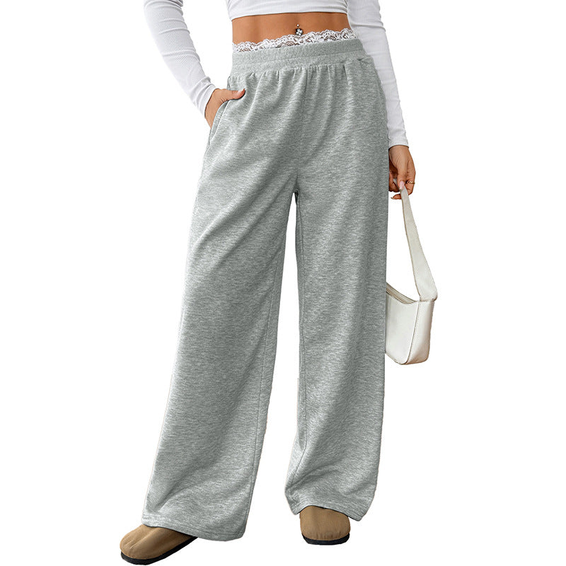 Women's Comfortable and Casual Long Trousers with Elastic Waistband NOVAE