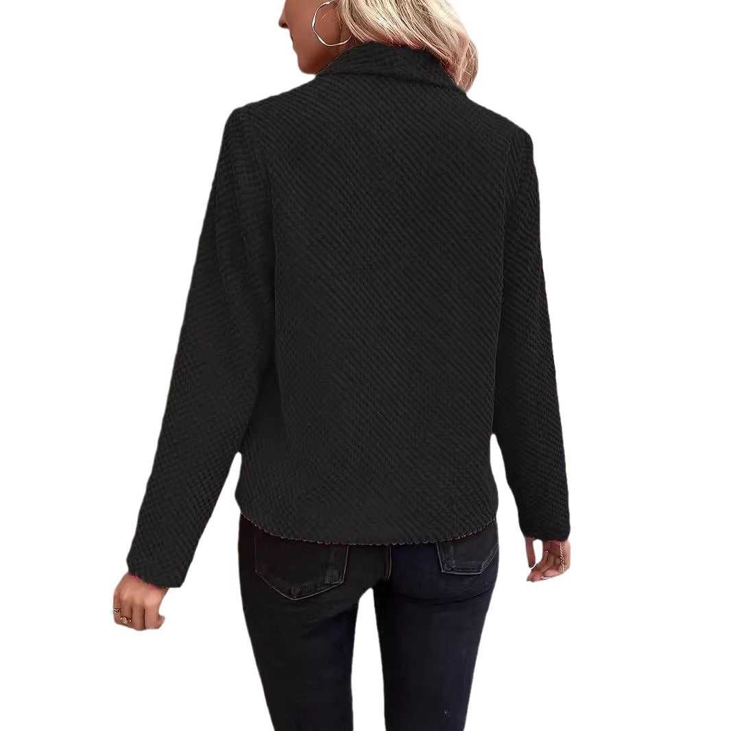 Women's casual waffle pique jacket NOVAE