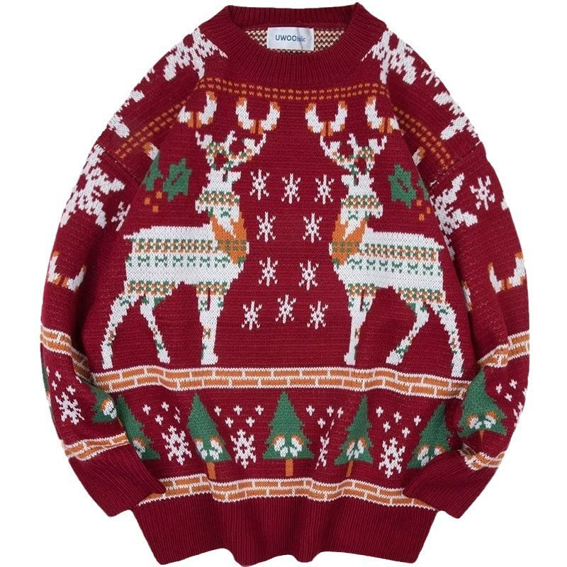 Women's festive winter sweater with Christmas motifs NOVAE