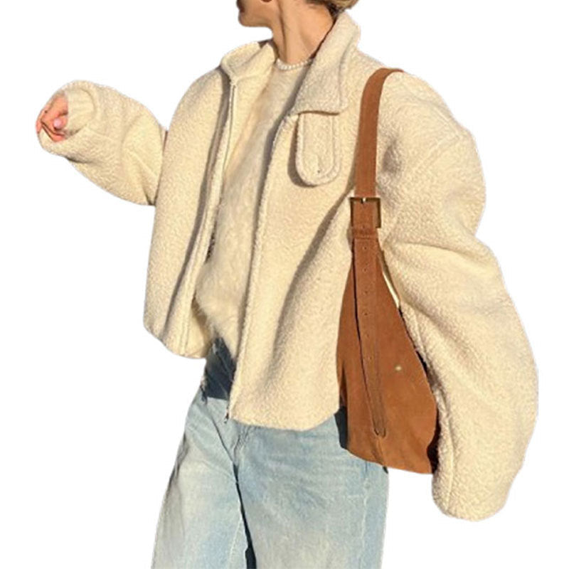 Women's cozy jacket in a stylish oversized design NOVAE