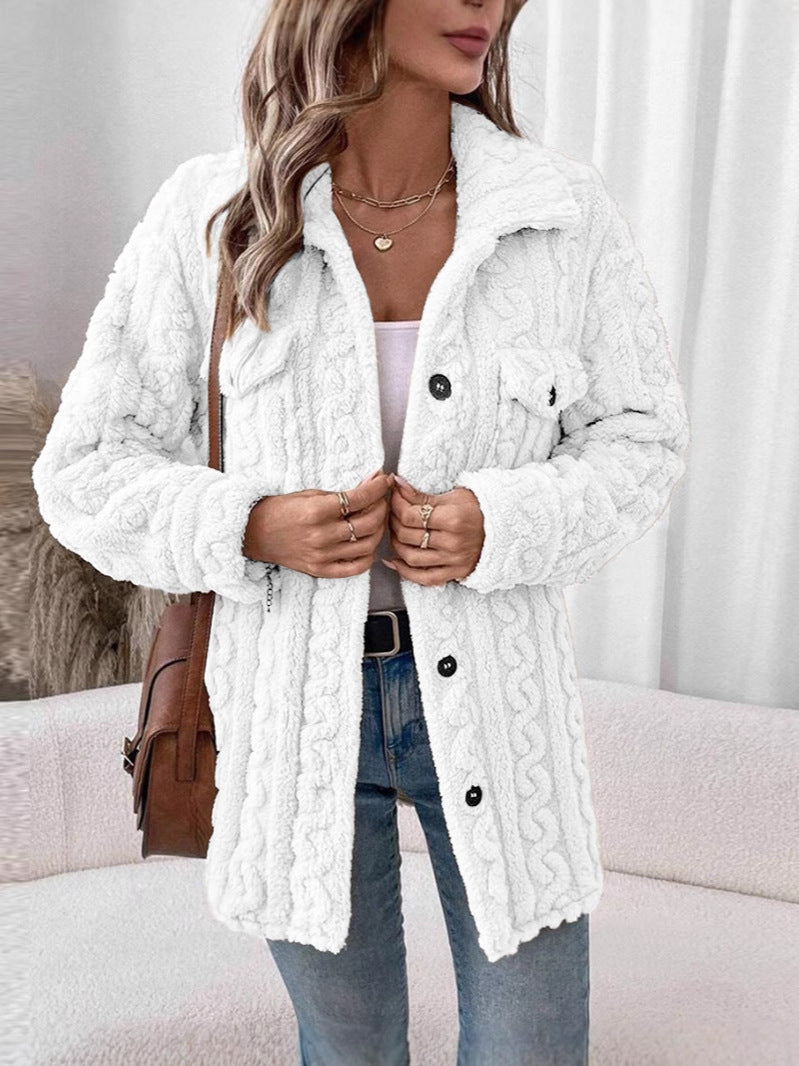 Women's cardigan with textured surface NOVAE