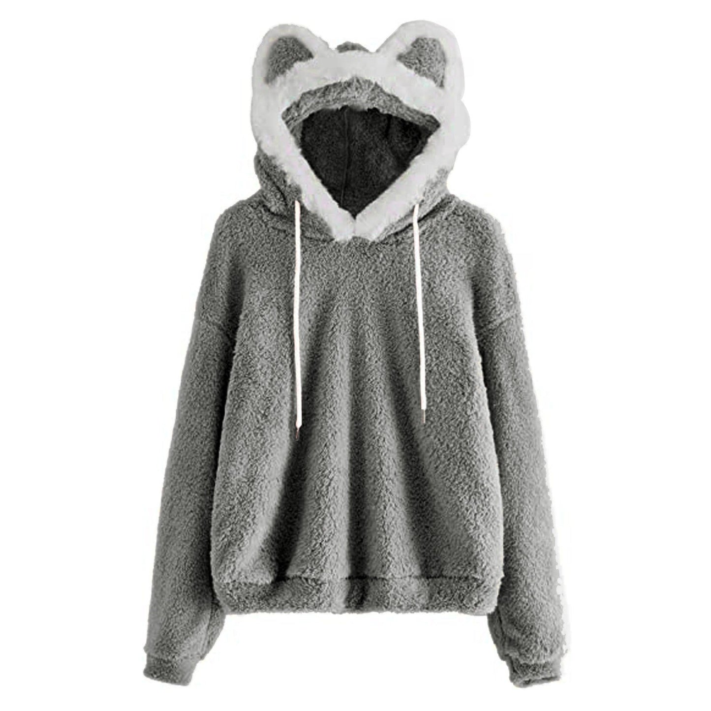 Women's Cozy Hoodie with Cat Face NOVAE