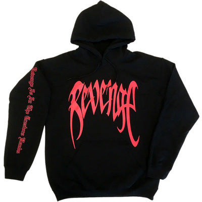 Women's hoodie with eye-catching lettering and artistic design NOVAE