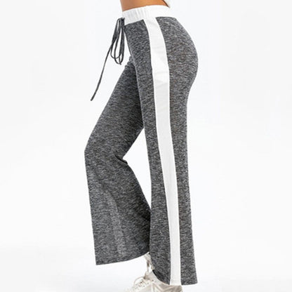 Women's Flowing Sports Trousers with Side Stripes and Elastic Waistband NOVAE