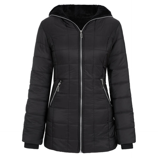 Women's sporty functional jacket with hood and insulating lining NOVAE