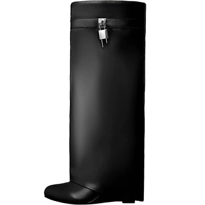 NOVAE | Leather shark boots