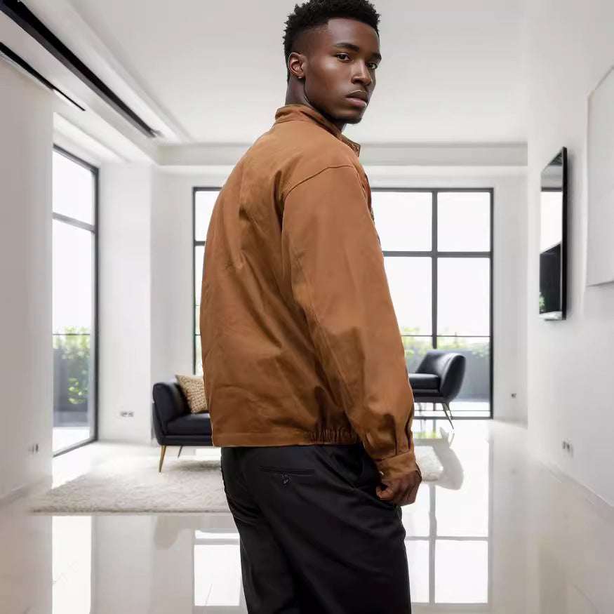 Men's versatile outdoor jacket with practical pockets and weatherproof material NOVAE