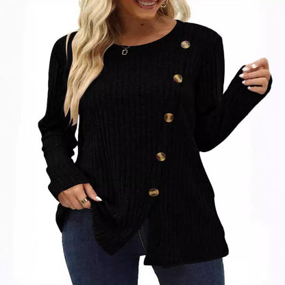 Women's knit sweater with button details NOVAE