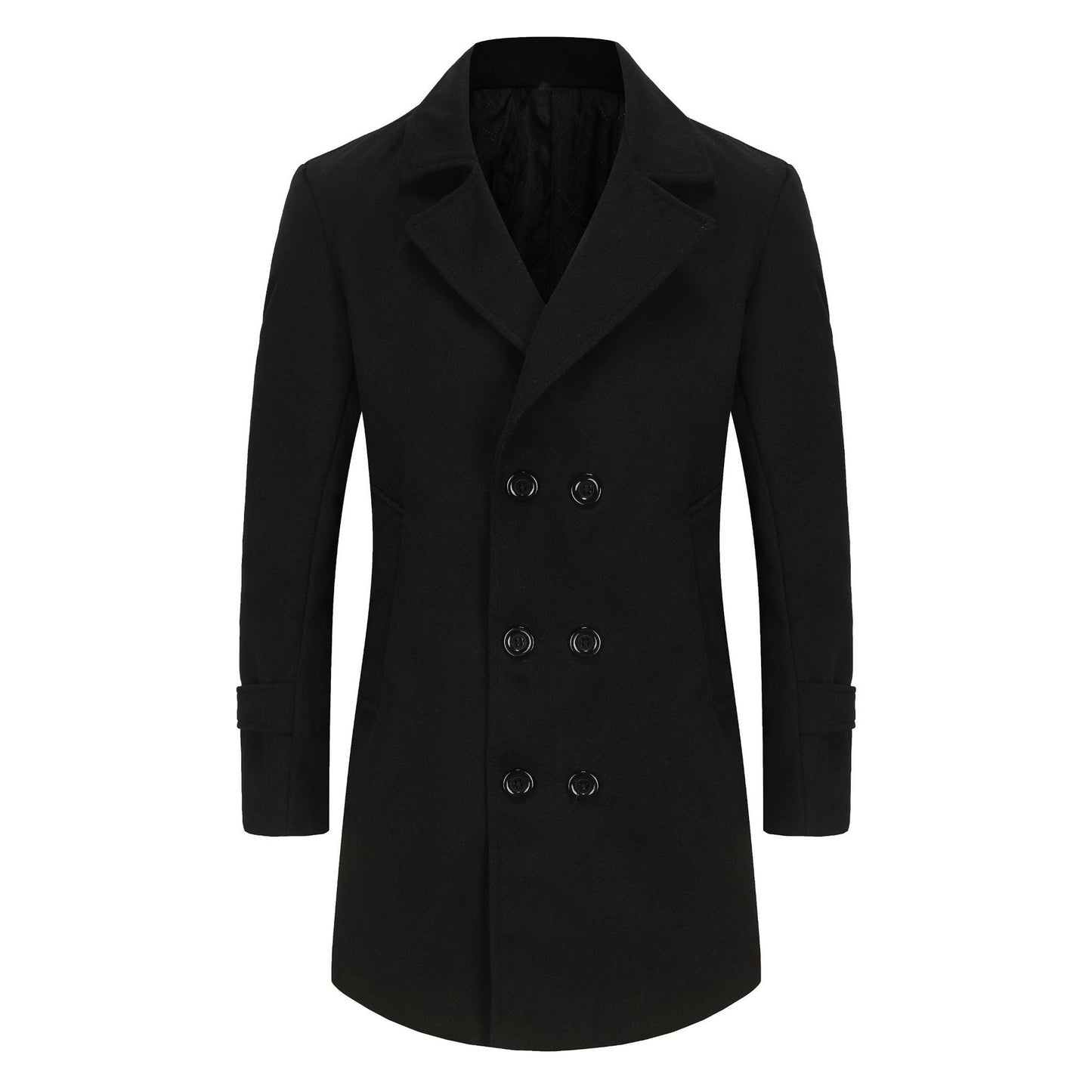 Men's stylish and elegant double-breasted overcoat NOVAE