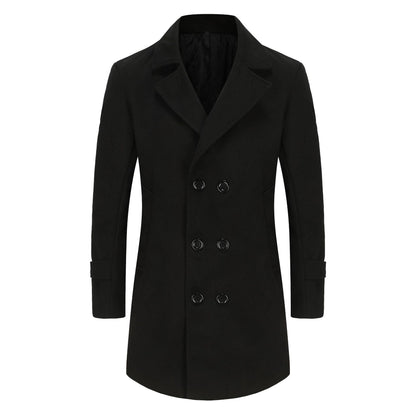 Men's stylish and elegant double-breasted overcoat NOVAE