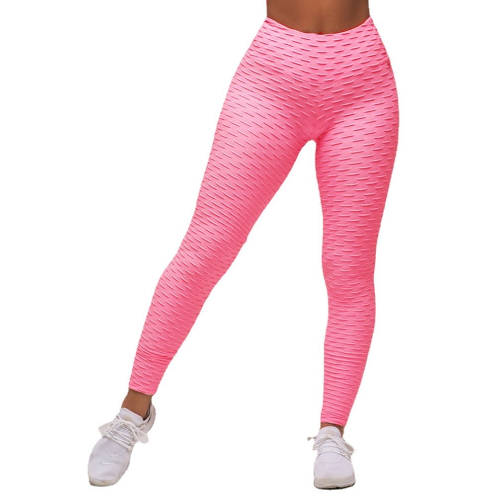 Women's sporty leggings with a textured surface NOVAE