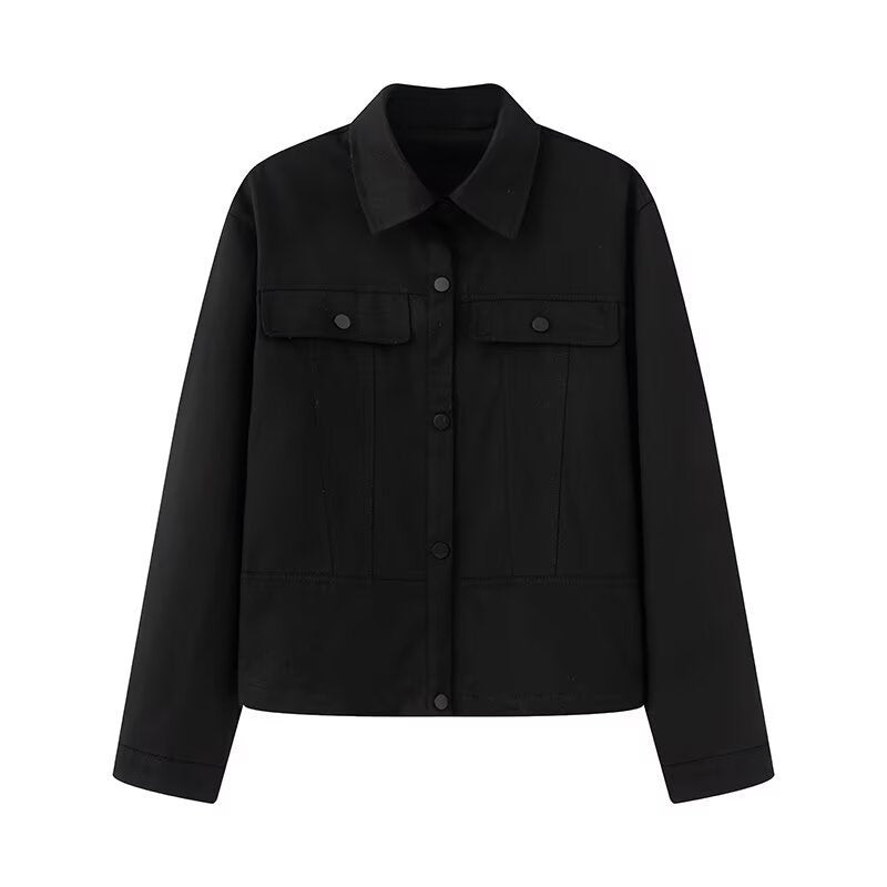 Women's fashionable utility jacket with large pockets and trendy cut NOVAE