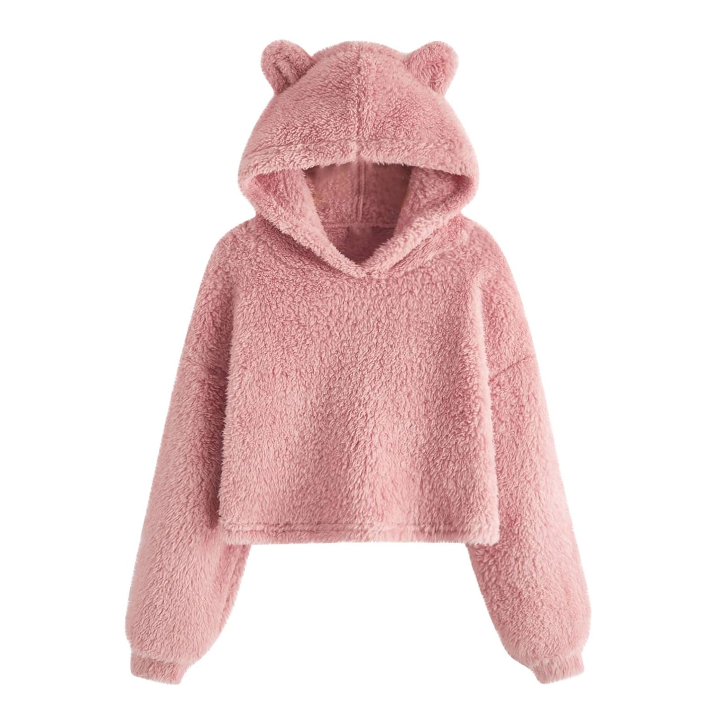 Women's Cozy Fleece Hoodie with Bear Ears NOVAE