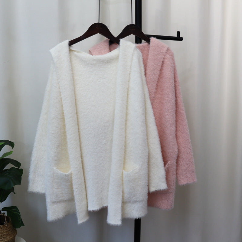 Women's Cozy Cardigan with Long Sleeves and Practical Pockets NOVAE