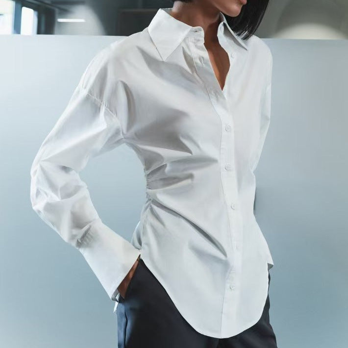 Women's Oversized Blouse with Modern Details NOVAE