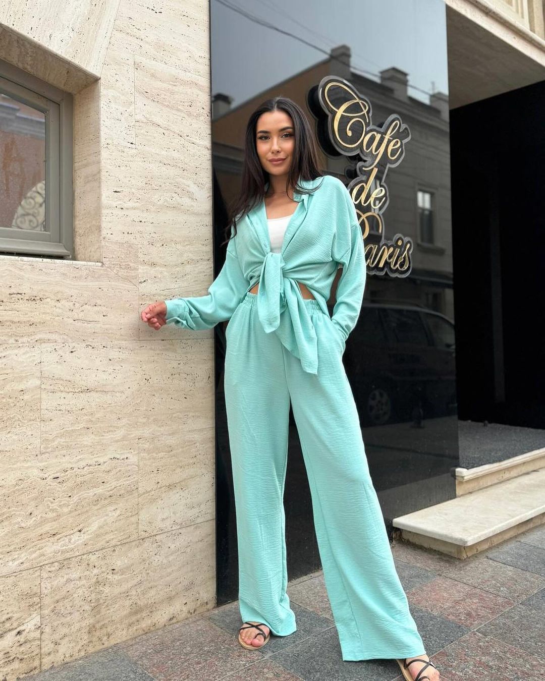 Women's casual two-piece set made of breathable material NOVAE