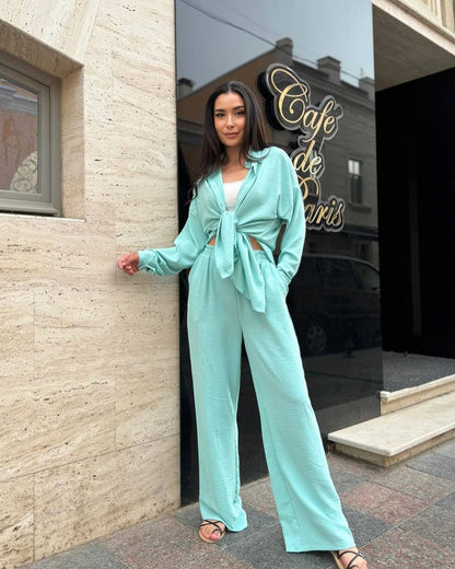 Women's casual two-piece set made of breathable material NOVAE