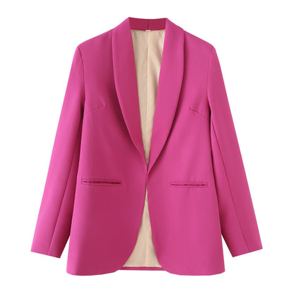 Women's elegant blazer with a modern cut and practical pockets NOVAE