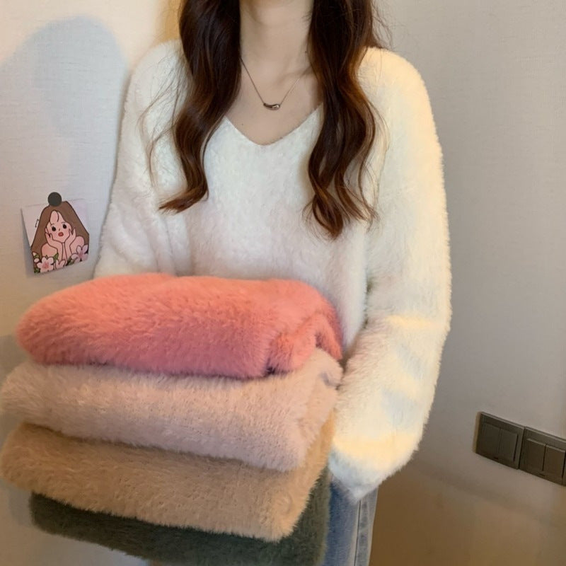 Women's Fluffy Oversized Sweater NOVAE