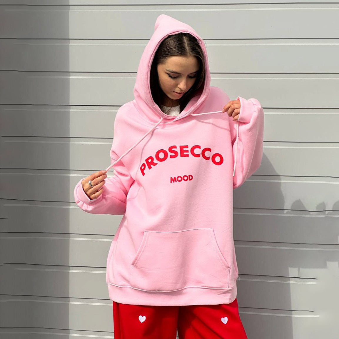 Women's oversized hoodie with eye-catching design and soft lining NOVAE