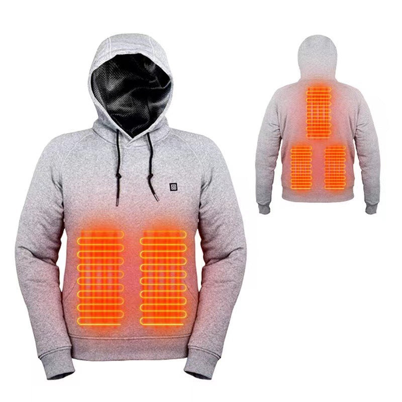 Women's heated hoodie with innovative NOVAE heating system