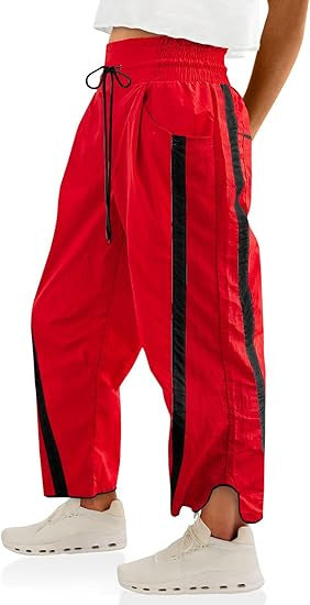 Women's casual leisure trousers with side panels NOVAE