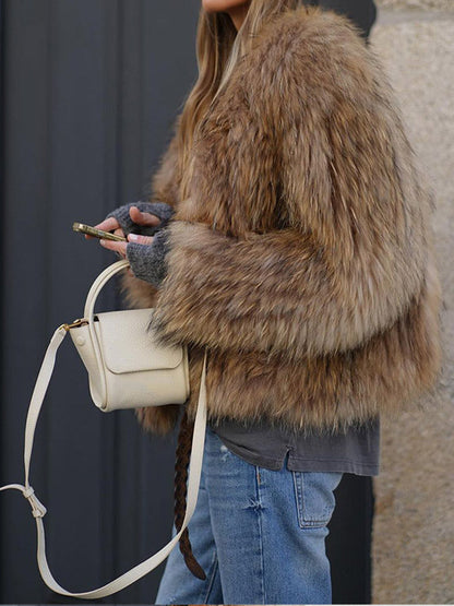 Women's Luxurious Oversized Faux Fur Jacket NOVAE