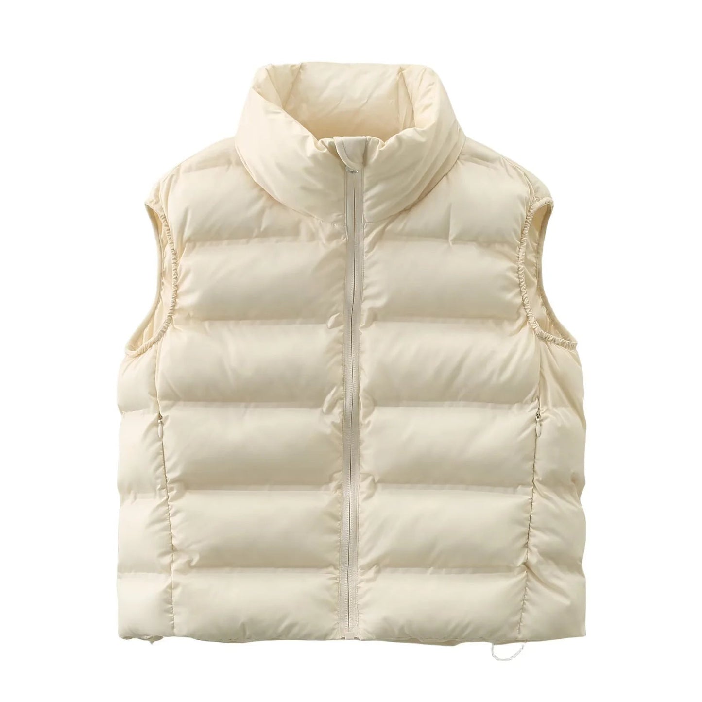 Women's down vest with high collar and comfort fit NOVAE