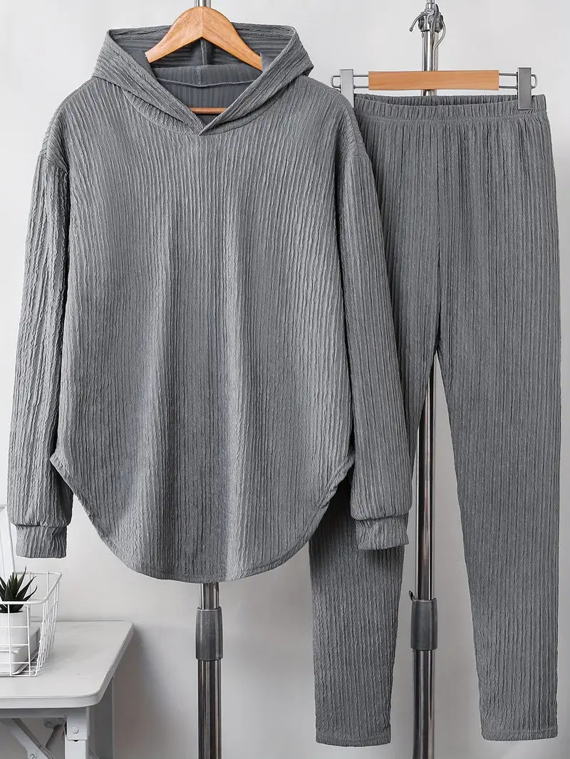 Women's casual sweatshirt and pants set with structured design NOVAE