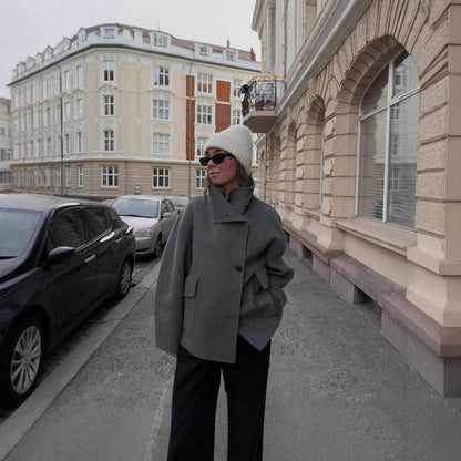 Women's oversized wool jacket NOVAE