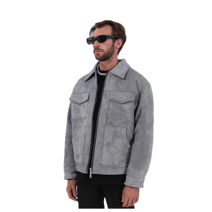 Men's fashionable and comfortable transitional jacket with large pockets NOVAE